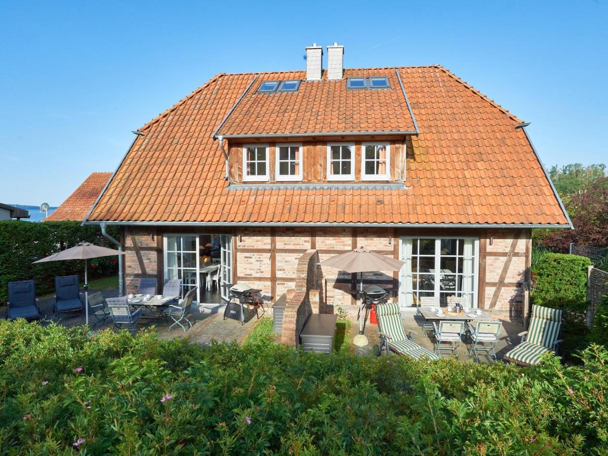 Fachwerkhaeuser Seedorf - Haushaelfte "Sophie Charlott" Mit Kamin Und Terrasse Exteriér fotografie