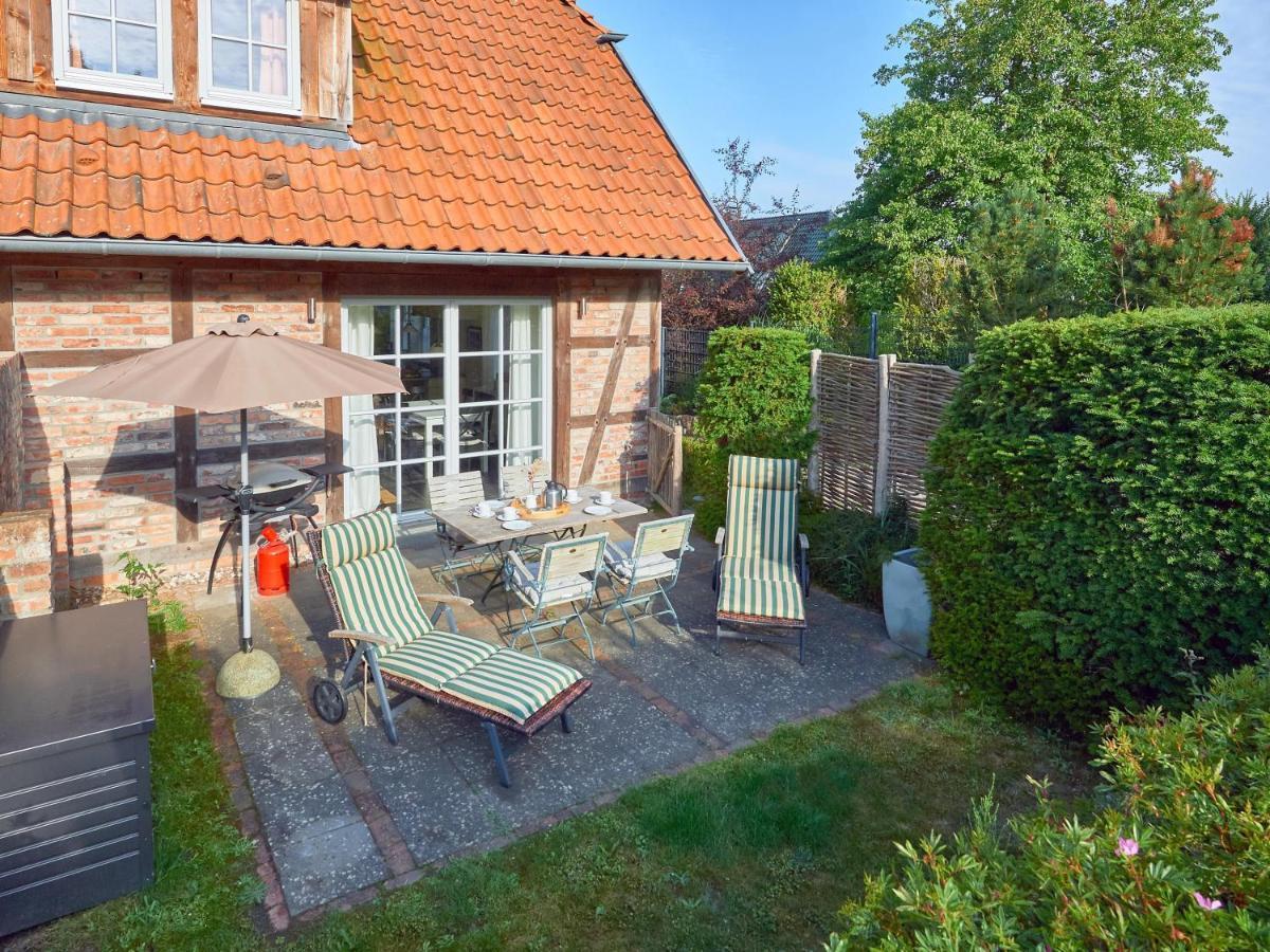 Fachwerkhaeuser Seedorf - Haushaelfte "Sophie Charlott" Mit Kamin Und Terrasse Exteriér fotografie