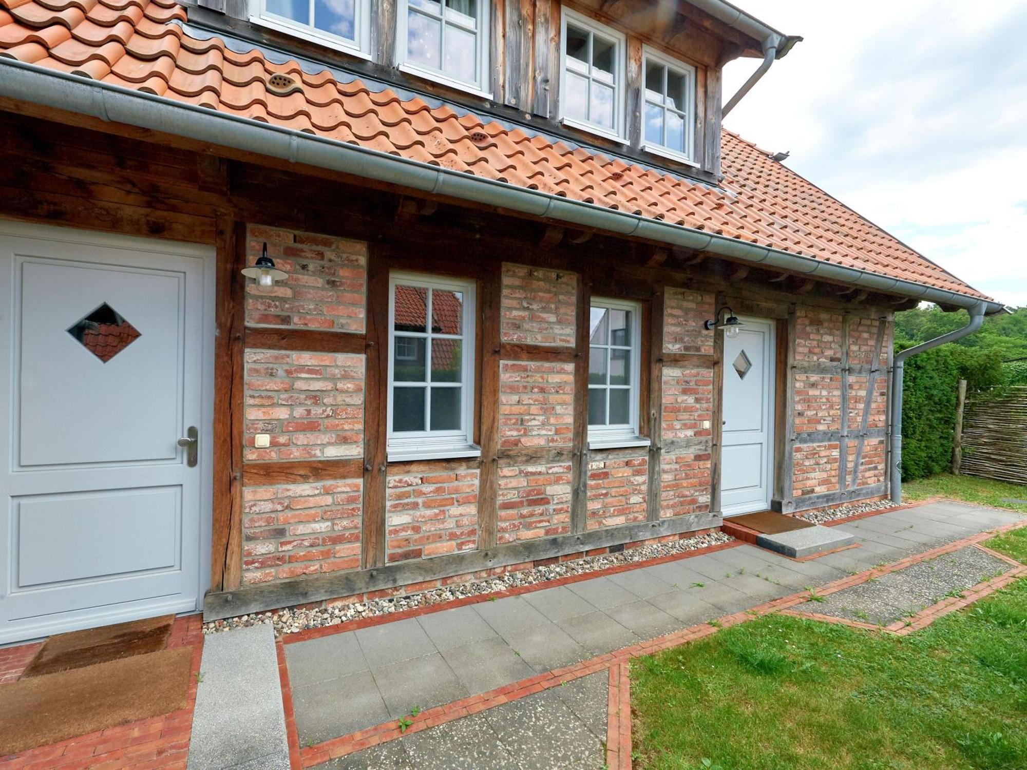 Fachwerkhaeuser Seedorf - Haushaelfte "Sophie Charlott" Mit Kamin Und Terrasse Exteriér fotografie